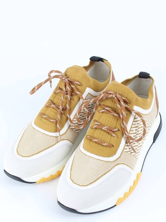 Addict knit sneakers yellow 37 5 245 - HERMES - BALAAN 1