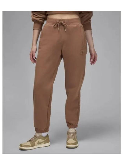 Jordan Flight Fleece Track Pants Archio Brown - NIKE - BALAAN 2