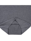 Men's Mini Heart Logo Merino Wool Knit Top Grey - AMI - BALAAN 9