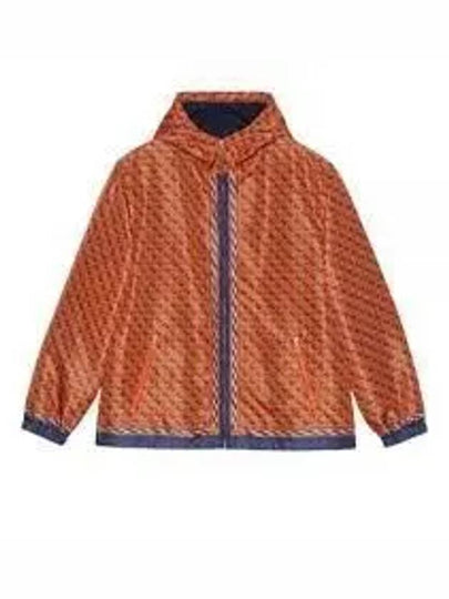 Logo Pattern Hooded Jacket Orange - GUCCI - BALAAN 2