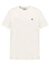 Chest ORB Logo Short Sleeve T-Shirt Beige - VIVIENNE WESTWOOD - BALAAN 3