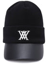 Official M SIMPLE WOOL KNIT CAP BK - ANEWGOLF - BALAAN 4