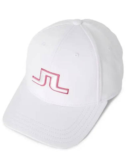 Anga Embroidered Logo Ball Cap White - J.LINDEBERG - BALAAN 2