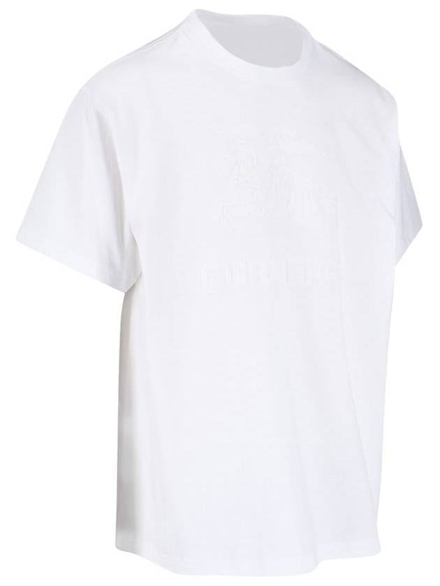 EKD Motif Cotton Short Sleeve T-Shirt White - BURBERRY - BALAAN 3