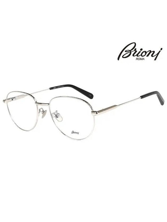 Glasses Frame BR0070O 001 Round Metal Men Women Glasses - BRIONI - BALAAN 1