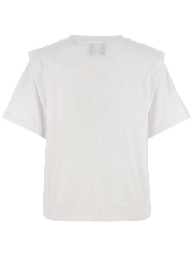 Women's Zelitos Cotton Short Sleeve T-Shirt White - ISABEL MARANT - BALAAN 3