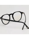 Blue light blocking glasses frame TF5833B 001 round horn rim men women eye protection - TOM FORD - BALAAN 4