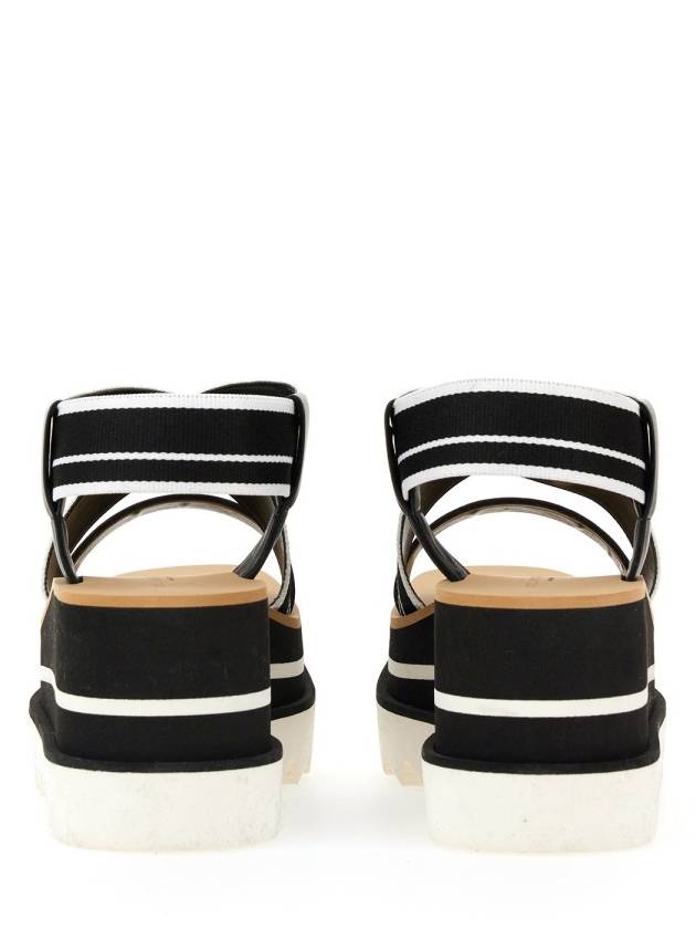 striped platform sandals black - STELLA MCCARTNEY - BALAAN 6