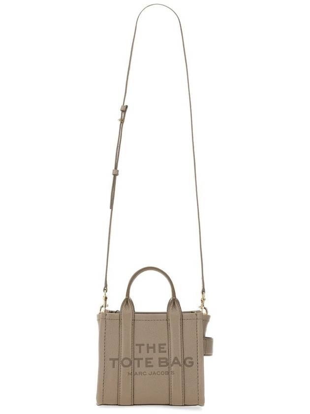 Leather Mini Tote Bag Cement - MARC JACOBS - BALAAN 3