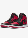 Jordan 1 Mid Chicago High Top Sneakers Red Black - NIKE - BALAAN 5