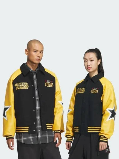 BB Retro Street Bomber Jacket Yellow Black - ADIDAS - BALAAN 2