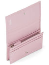 Small Saffiano Leather Half Wallet Pink - PRADA - BALAAN 5