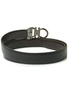 Ferragamo Men's Adjustable Gancini Belt 67 9938 NERO HICKORY 0694531 - SALVATORE FERRAGAMO - BALAAN 4