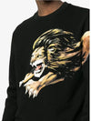 Lion Print Cotton Sweatshirt Black - GIVENCHY - BALAAN 5