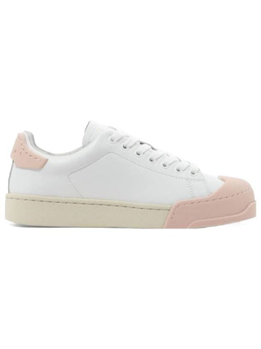 Dada Bumper Logo Low Top Sneakers White Pink - MARNI - BALAAN 1