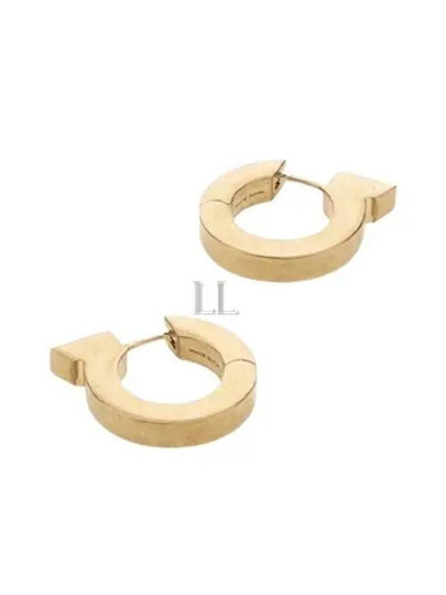 Gancini Hoop Earrings Gold - SALVATORE FERRAGAMO - BALAAN 2