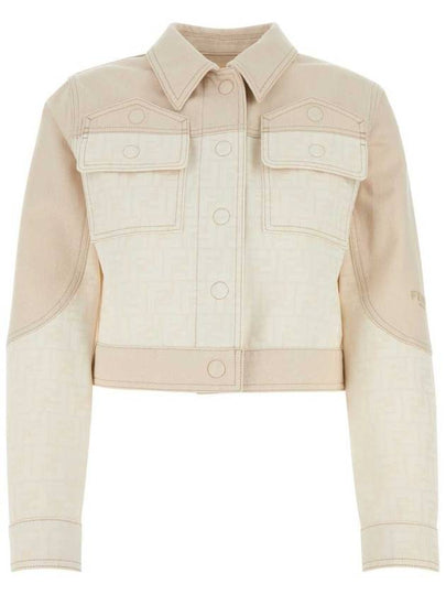 FF Blouson Jean Denim Jacket White - FENDI - BALAAN 2