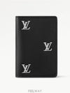 Pocket Organizer Card Wallet Black Silver - LOUIS VUITTON - BALAAN 2