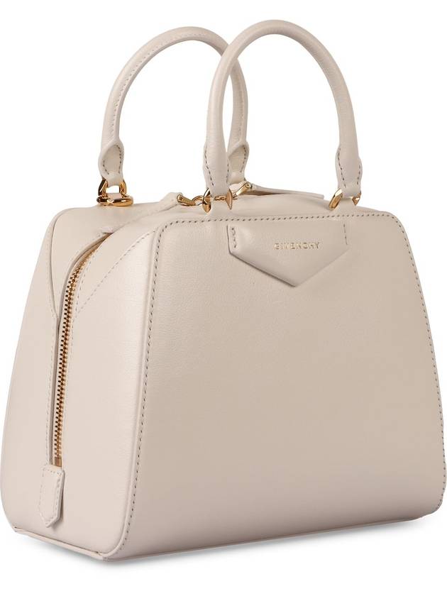 Antigona Cube Leather Mini Bag White - GIVENCHY - BALAAN 4