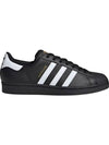 Men's Superstar Low Top Sneakers Core All Black - ADIDAS - BALAAN 1