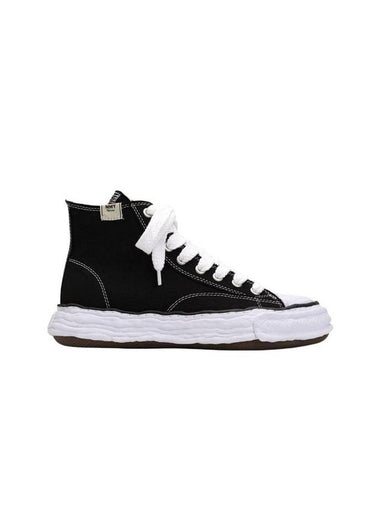 Peterson 23 OG Sole Canvas High Top Sneakers Black - MIHARA YASUHIRO - BALAAN 1