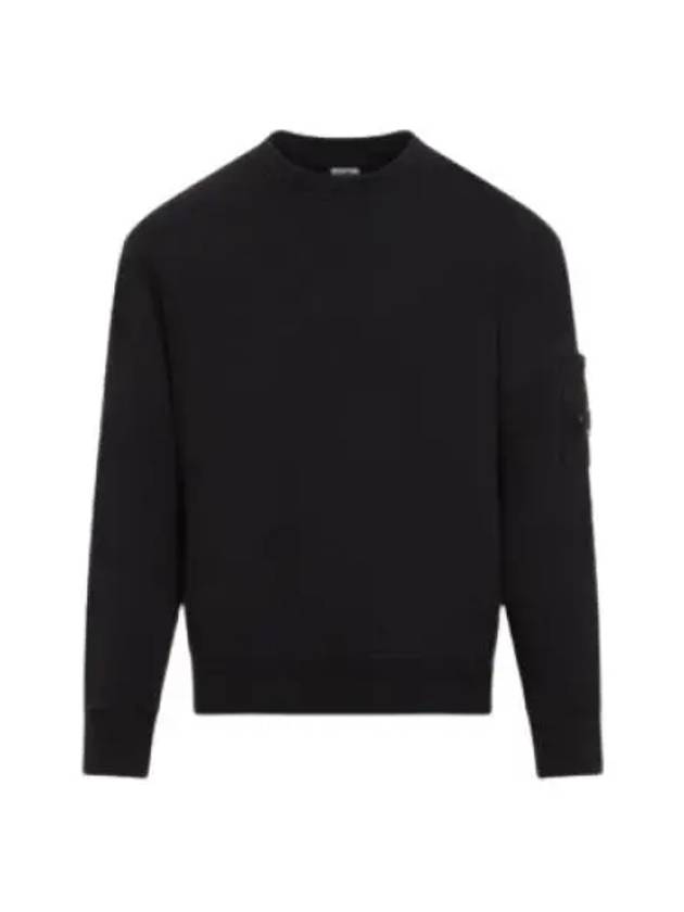 Cotton Diagonal Fleece Lens Sweatshirt Black - CP COMPANY - BALAAN 2