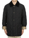 Long Sleeved Quilted Jacket Black - BURBERRY - BALAAN 2