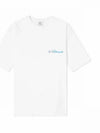 Logo printing round short sleeve t shirt white men s 233980 - VETEMENTS - BALAAN 1