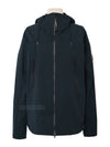 Lens Wappen Protech Hooded Zip-Up Jacket Navy - CP COMPANY - BALAAN 2