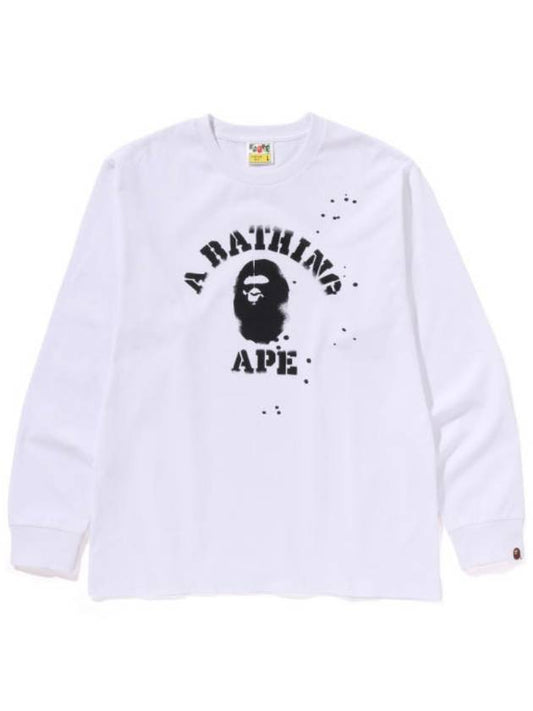 Vides College Long Sleeve T-Shirt White - BAPE - BALAAN 2