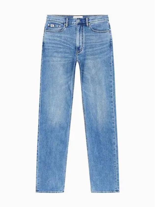 Jeans Standard Straight Fit Denim Jeans Mid Blue - CALVIN KLEIN - BALAAN 2