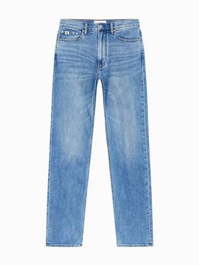 JEANS Men s Mid Blue Standard Straight Fit Wash Denim J326856 1A4 - CALVIN KLEIN - BALAAN 2