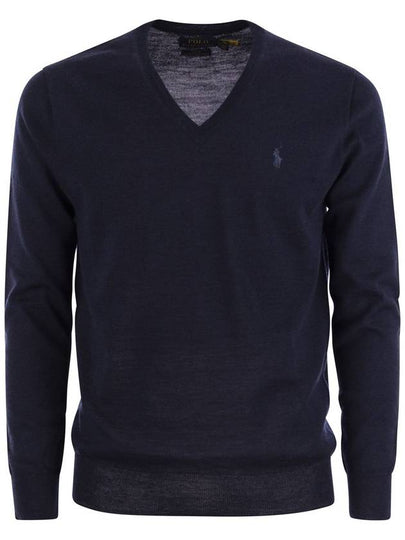 logo embroidery V-neck sweater 710876848 - POLO RALPH LAUREN - BALAAN 2