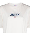 Iconic Logo Crew Neck Short Sleeve T-Shirt White - AUTRY - BALAAN 6