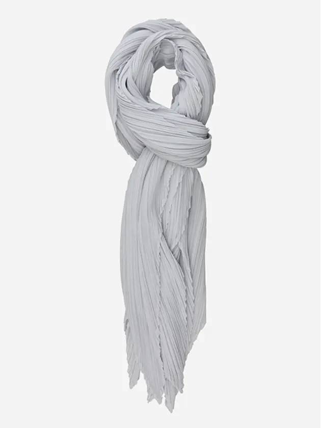 Pleated Muffler Light Grey - ISSEY MIYAKE - BALAAN 2