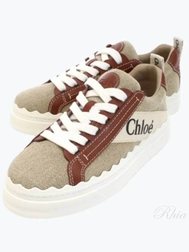 Lauren Leather Converse Low Top Sneakers Brown - CHLOE - BALAAN 2