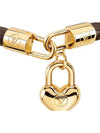 Crazy In Lock Charm Bracelet Gold Brown - LOUIS VUITTON - BALAAN 3