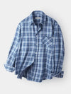 Forest Memory Check Shirt Blue - INDUST - BALAAN 6