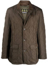 Men's Lutz Quilted Padding Brown - BARBOUR - BALAAN 1