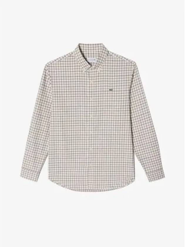 Men s Flannel Grid Shirt CH701E 54N 02S Domestic Product GQ2N24082229802 - LACOSTE - BALAAN 1