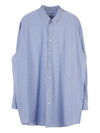 Oxford Long Sleeve Shirt Blue - MAISON MARGIELA - BALAAN 9