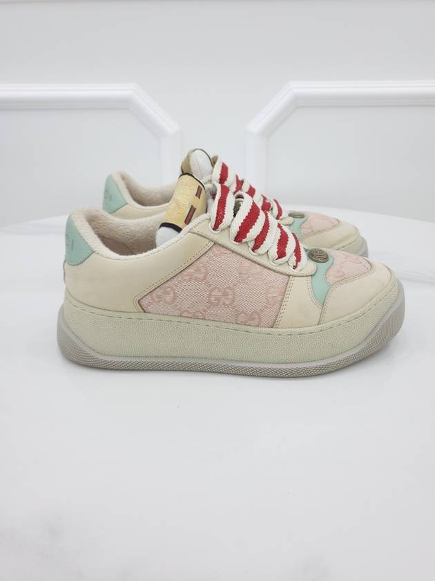 GG pink screener sneakers 35 5 - GUCCI - BALAAN 4