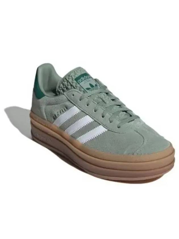 Gazelle Bold Low Top Sneakers Silver Green - ADIDAS - BALAAN 2