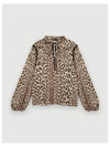 Leopard long sleeve blouse MFPTO00413 - MAJE - BALAAN 1