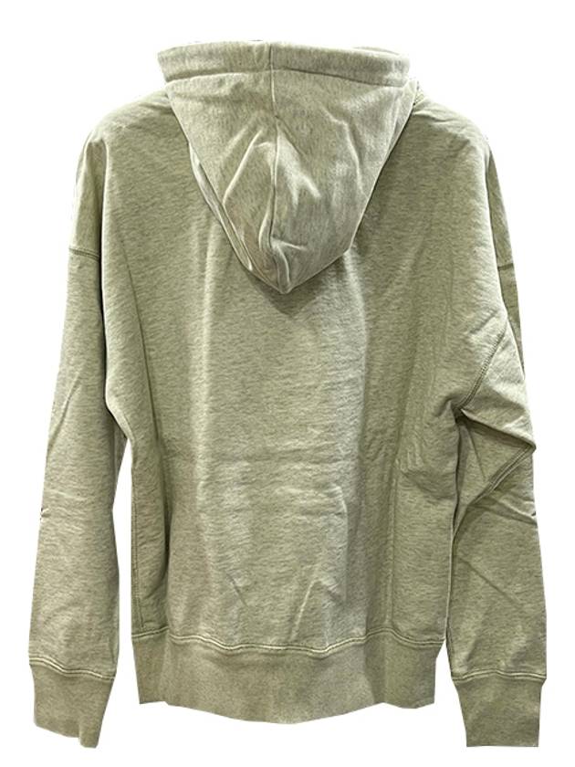 Mansel Logo Cotton Hoodie Light Yellow - ISABEL MARANT ETOILE - BALAAN 4