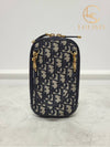 Used luxury goods Lewis It Navy Oblique Montaine 30 Phone Holder Chain Bag - DIOR - BALAAN 6