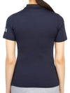 Women's Golf Logo Short Sleeve PK Shirt Navy - HYDROGEN - BALAAN 5