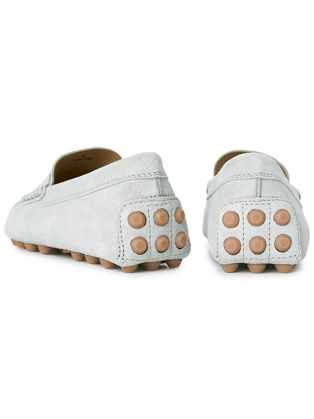 Gommino Bubble Suede Driving Shoes White - TOD'S - BALAAN 7