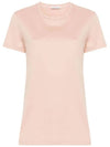 Cotton Jersey Short Sleeve T Shirt Light Pink - MONCLER - BALAAN 2