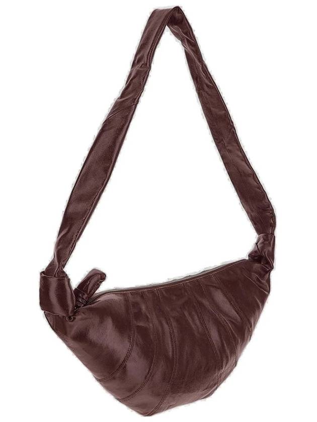 Medium Croissant Cross Bag Chocolate Fondant - LEMAIRE - BALAAN 10